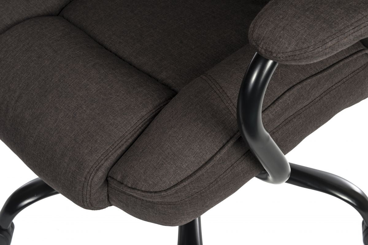 Heavy Duty Fabric Office Chair - Brown, Blue or Grey Option - GOLIATH-DUO - Up to 27 Stone